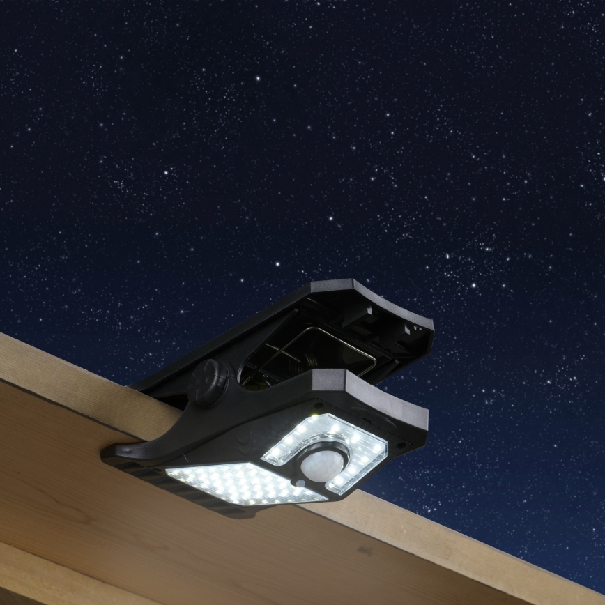 Grundig - LED Solarna lampa sa senzorom CLIP-ON LED/9W/3,7V IP44