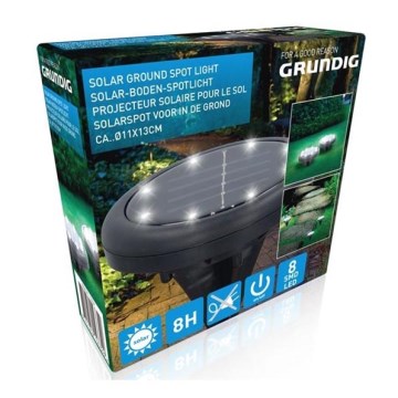 Grundig - LED solarna svetiljka 8xLED/1xAA 600 mAh