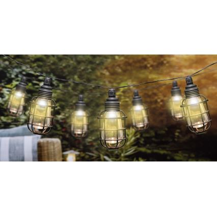 Grundig - LED Solarni lanac 10xLED 3,8m IP44 topla bela