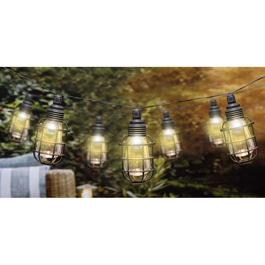 Grundig - LED Solarni lanac 10xLED 3,8m IP44 topla bela