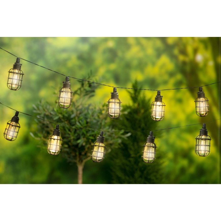 Grundig - LED Solarni lanac 10xLED 3,8m IP44 topla bela