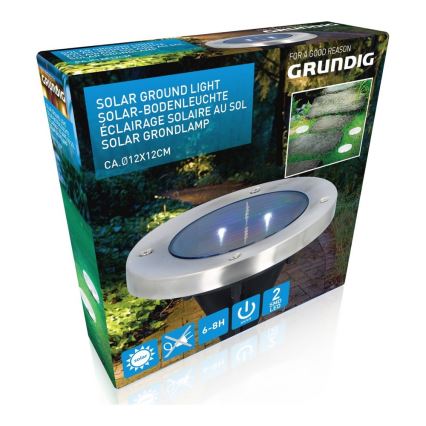 Grundig - LED Solarno svetlo 2xLED/1,2V 600 mAh