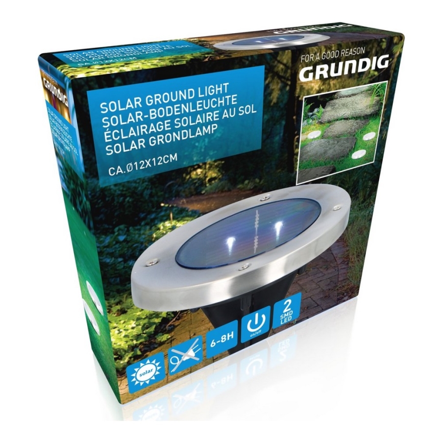 Grundig - LED Solarno svetlo 2xLED/1,2V 600 mAh
