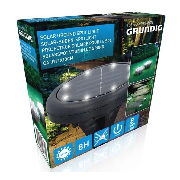 Grundig - LED Solarno svetlo 8xLED/1xAA 600 mAh
