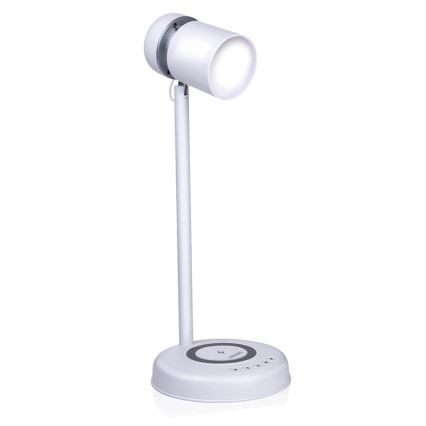 Grundig - LED stona lampa sa bežičnim punjenjem i zvučnikom 3u1 LED/15W/5V