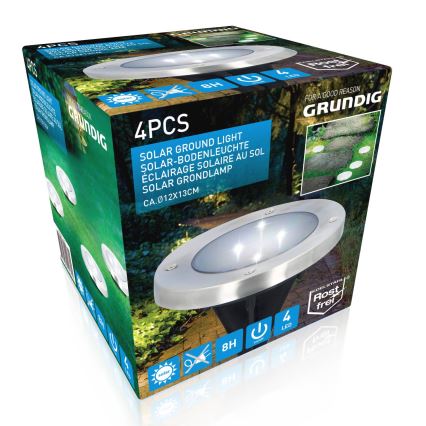 Grundig - Set 4x LED Solarno svetlo LED/1W/1,2V IP65
