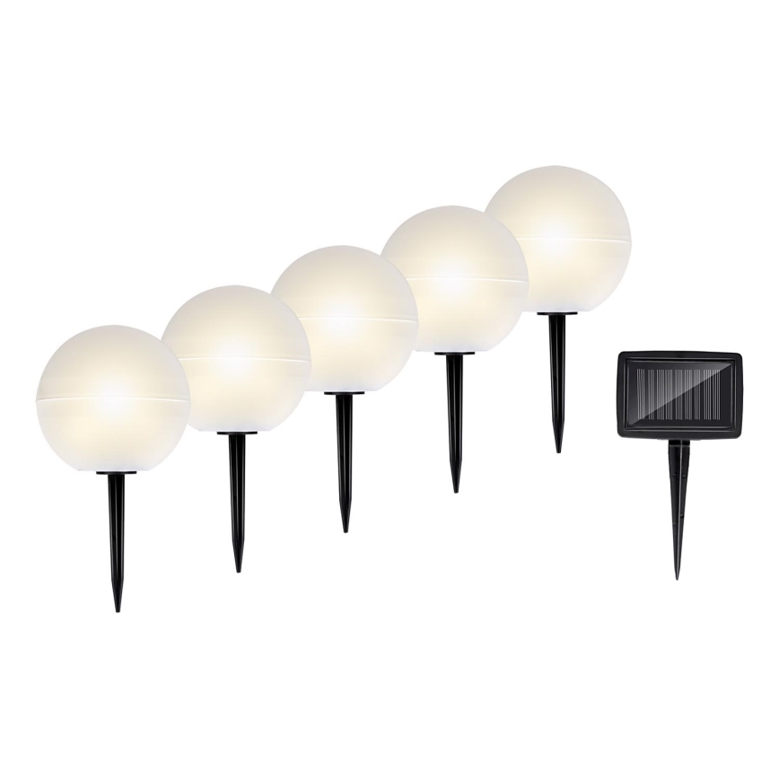 Grundig - Set 5x LED RGBW  Solarna lampa LED/3,2V IP44