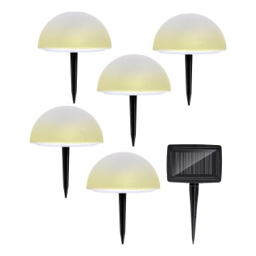 Grundig - Set 5x LED RGBW Solarna lampa LED/3,2V IP44