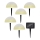 Grundig - Set 5x LED RGBW Solarna lampa LED/3,2V IP44