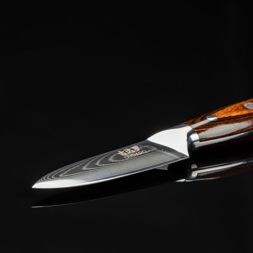 Gudaro - Damaščanski kuhinjski nož FENG 3,5, 67 slojeva čelika, dužina 9,5 cm