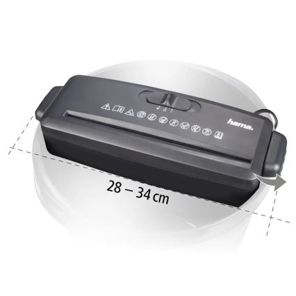 Hama - Mini šreder papira A4 230V crno