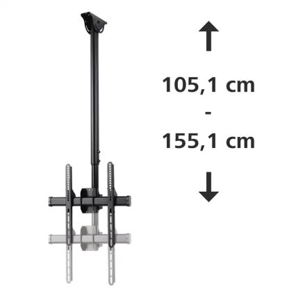 Hama - Stropni nosač za TV okretni 32-65" crna