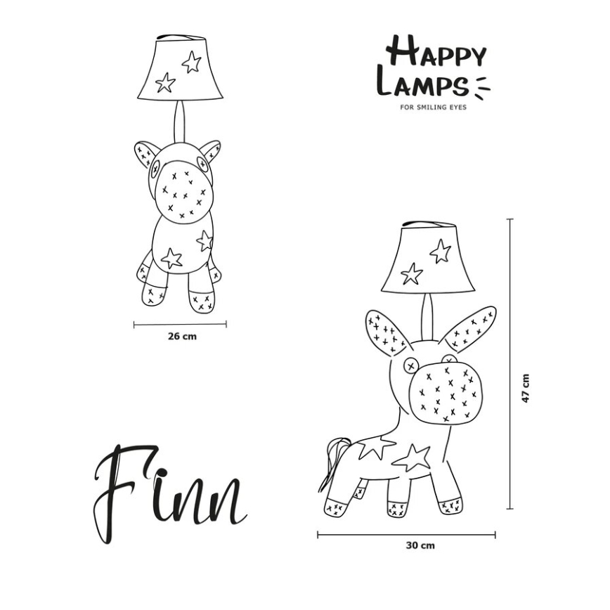 Happy Lamps - LED dečija stolna lampa FINN LED/5,4W/230V konj