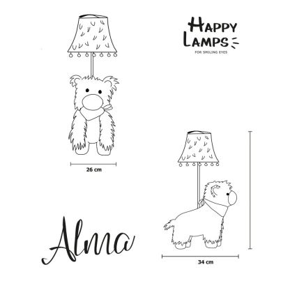 Happy Lamps - LED Dečija stona lampa ALMA LED/5,4W/230V lama