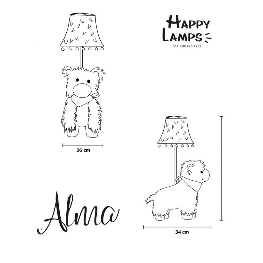 Happy Lamps - LED Dečija stona lampa ALMA LED/5,4W/230V lama
