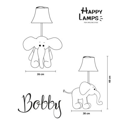 Happy Lamps - LED Dečija stona lampa BOBBY LED/5,4W/230V slon