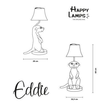 Happy Lamps - LED Dečija stona lampa EDDIE LED/5,4W/230V merkat