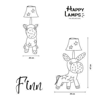Happy Lamps - LED Dečija stona lampa FIN LED/5,4W/230V konj