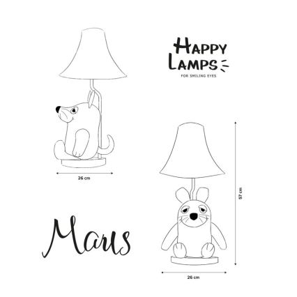 Happy Lamps - LED Dečija stona lampa MOUSE FROM SENDUNG MIT DER MAUS LED/5,4W/230V miš