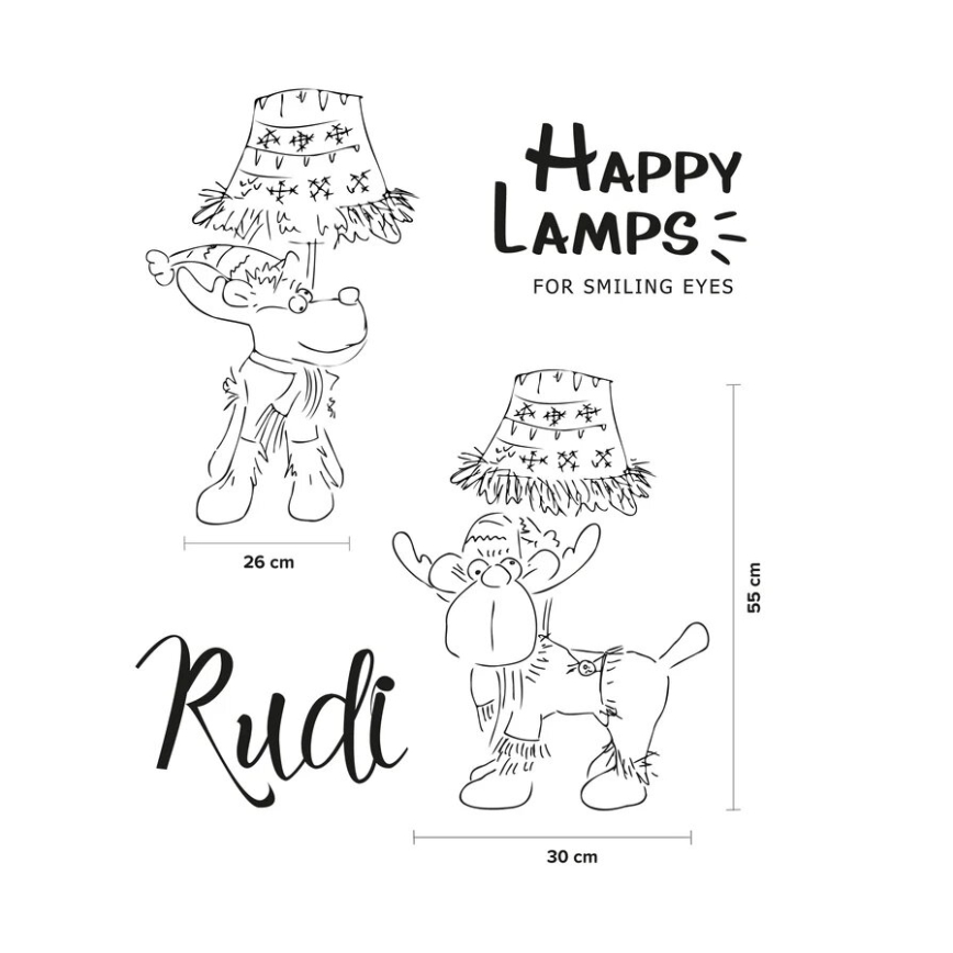 Happy Lamps - LED Dečija stona lampa RUDI LED/5,4W/230V sob