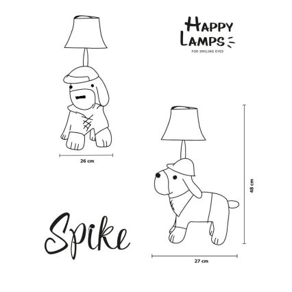 Happy Lamps - LED Dečija stona lampa SPIKE LED/5,4W/230V lovački pas
