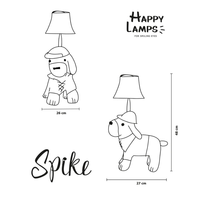 Happy Lamps - LED Dečija stona lampa SPIKE LED/5,4W/230V lovački pas