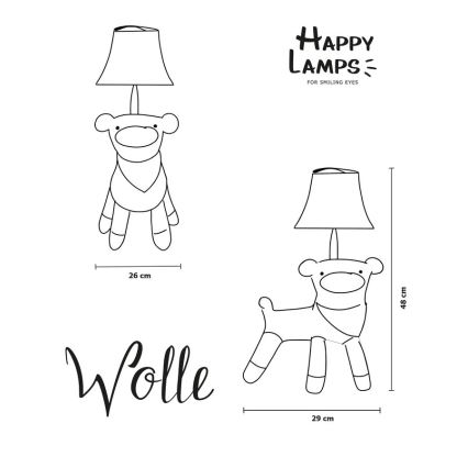 Happy Lamps - LED Dečija stona lampa WOLLE LED/5,4W/230V ovca