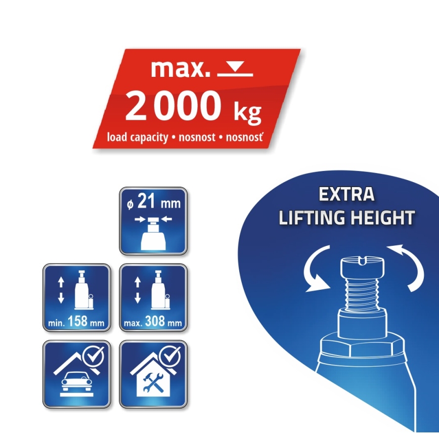 Hidraulična dizalica 2 t