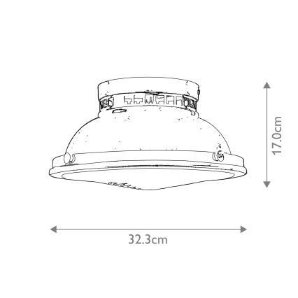 Hinkley - Plafonjera AMELIA 2xE27/40W/230V sjajni krom