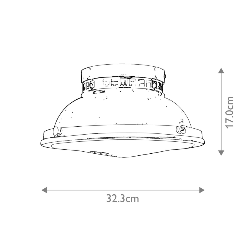 Hinkley - Plafonjera AMELIA 2xE27/40W/230V bronzana