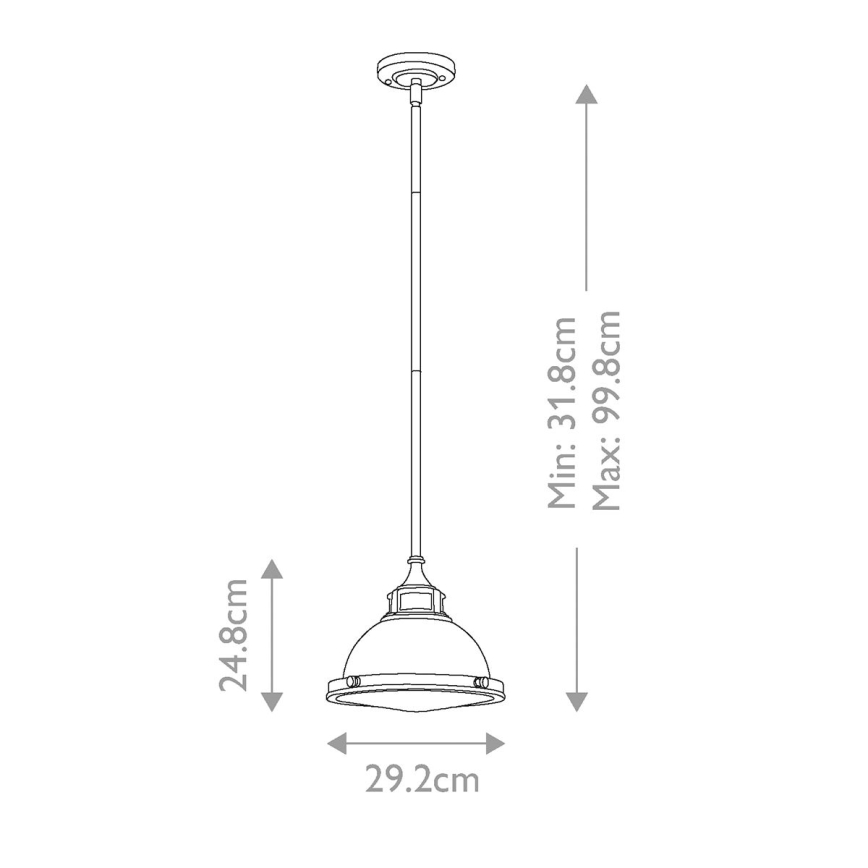 Hinkley - Viseći luster AMELIA 1xE27/60W/230V sjajni krom