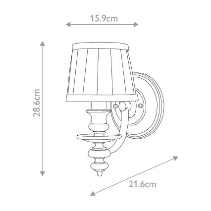 Hinkley - Zidna lampa DUNHILL 1xE14/60W/230V