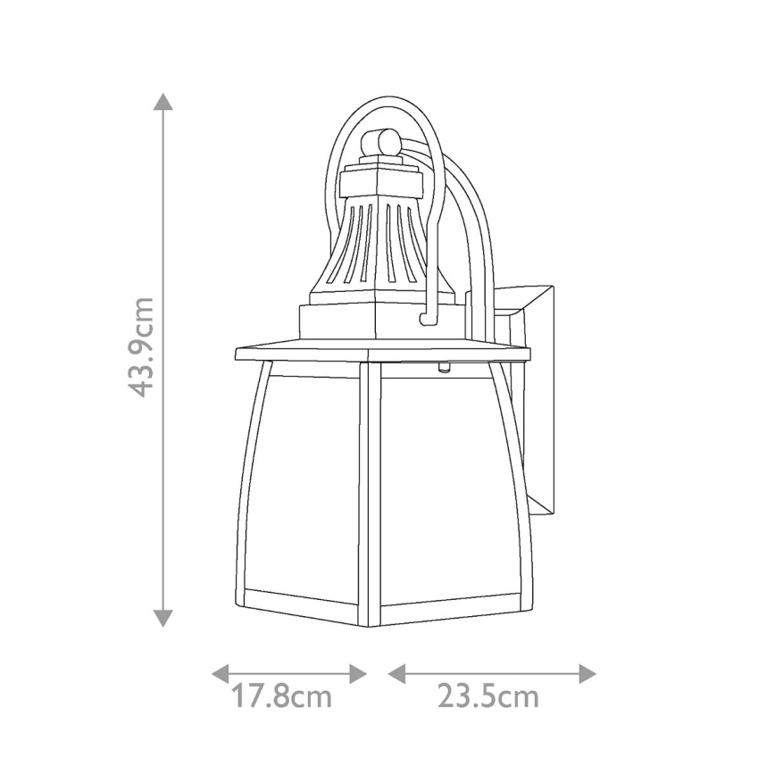 Hinkley - Spoljašnja zidna lampa MONTAUK 2xE14/60W/230V IP44