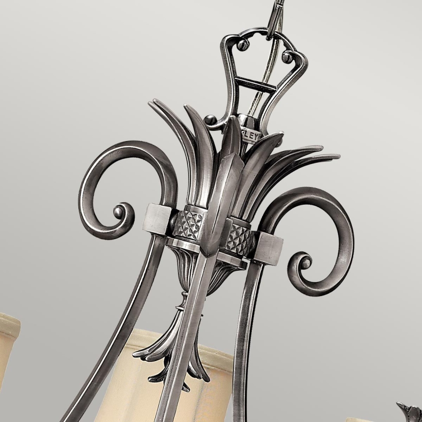 Hinkley - Luster na lancu PLANTATION 4xE14/40W/230V srebrna