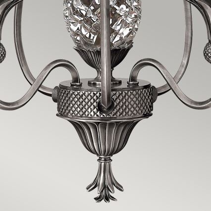 Hinkley - Luster na lancu PLANTATION 4xE14/40W/230V srebrna