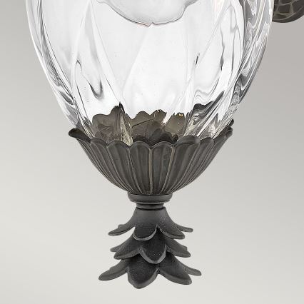 Hinkley - Spoljašnja zidna lampa PLANTATION 1xE27/40W/230V IP44 crno