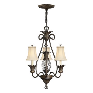 Hinkley - Luster na lancu PLANTATION 4xE14/40W/230V bronzana