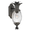 Hinkley - Spoljašnja zidna lampa PLANTATION 1xE27/40W/230V IP44 crno