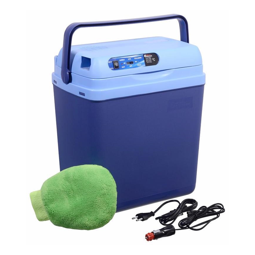 Hladilni box sa displejom, 48 W, napajanje 230 V / 12 V, zapremina 25 l, plava