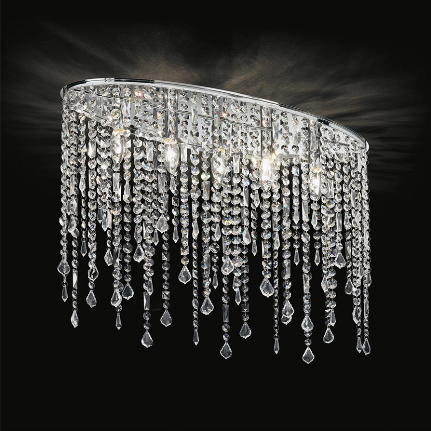 Ideal Lux - Kristalna plafonjera 5xE14/40W/230V