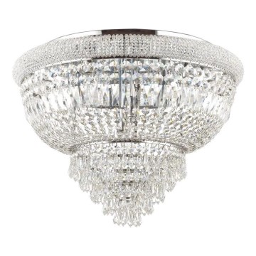 Ideal Lux - Kristalna plafonjera DUBAI 24xE14/28W/230V pr. 78 cm sjajni krom