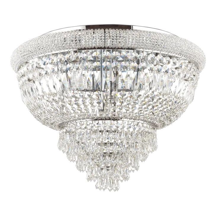 Ideal Lux - Kristalna plafonjera DUBAI 24xE14/28W/230V pr. 78 cm sjajni krom