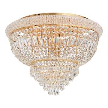 Ideal Lux - Kristalna plafonjera DUBAI 24xE14/28W/230V pr. 78 cm zlatna