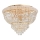 Ideal Lux - Kristalna plafonjera DUBAI 24xE14/28W/230V pr. 78 cm zlatna