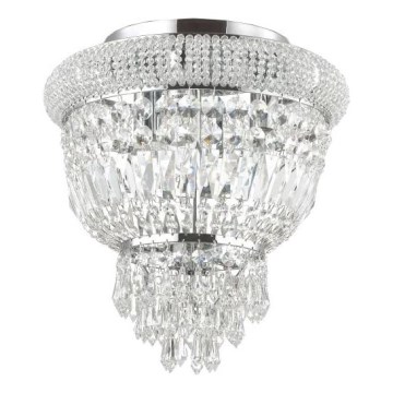 Ideal Lux - Kristalna plafonjera DUBAI 3xE14/28W/230V pr. 32 cm sjajni krom