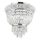 Ideal Lux - Kristalna plafonjera DUBAI 3xE14/28W/230V pr. 32 cm sjajni krom