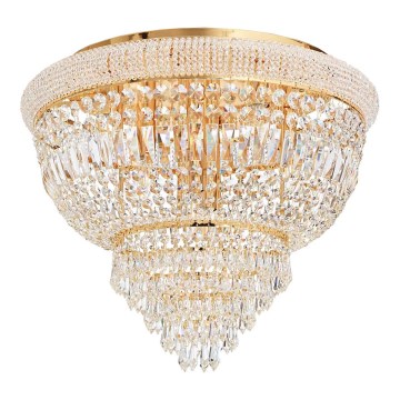 Ideal Lux - Kristalna plafonjera DUBAI 6xE14/28W/230V pr. 52 cm zlatna