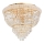 Ideal Lux - Kristalna plafonjera DUBAI 6xE14/28W/230V pr. 52 cm zlatna