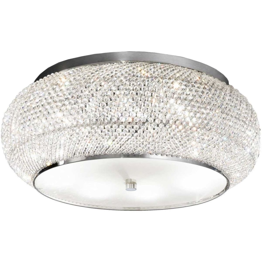 Ideal Lux - Kristalna plafonjera PASHA 10xE14/40W/230V pr. 55 sjajni krom