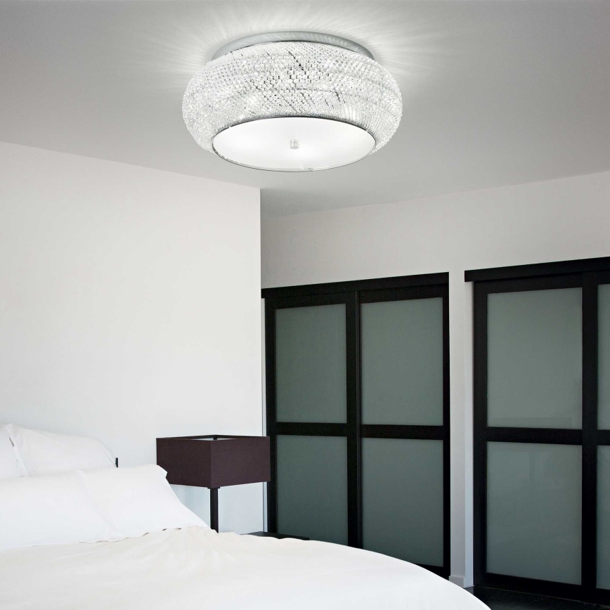 Ideal Lux - Kristalna plafonjera PASHA 10xE14/40W/230V pr. 55 sjajni krom